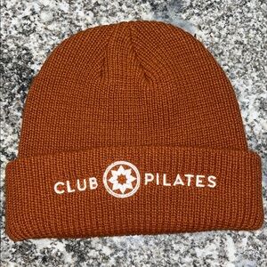 Club Pilates Burnt Orange Knit Beanie